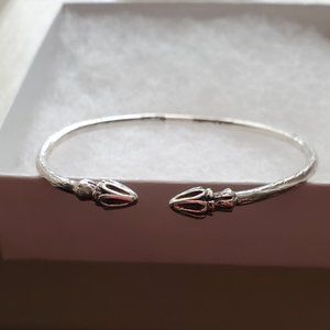Sterling Silver West Indies Vintage bangle bracelet